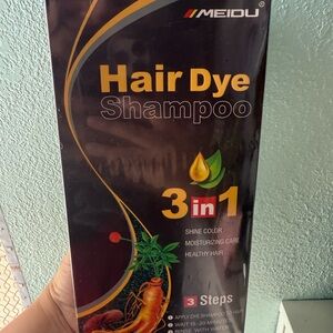 Meidu 3-in-1 Hair Dye Shampoo Color: Brown C-4